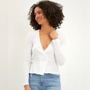 NWT Frank and Oak Wrap Top Size S